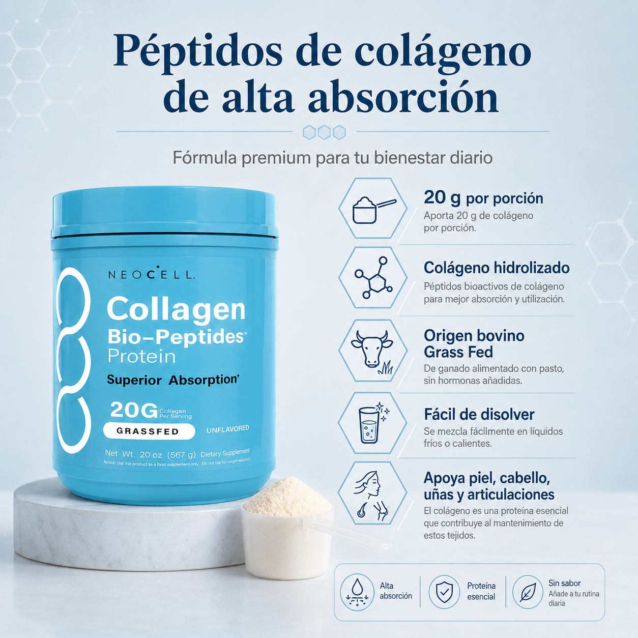 Neocell Collagen Bio-Peptides 20G